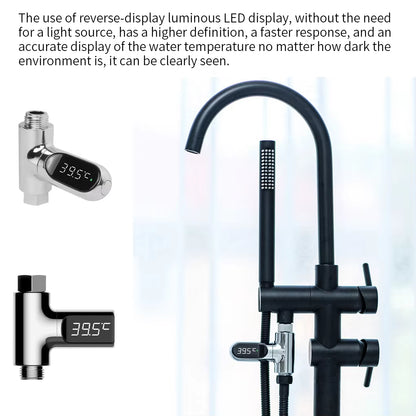 LED Digital Display Kitchen 8-85℃ Electric Temperature Meter Gauge Baby Care ABS PC Shower Thermometer Bathroom Accessories